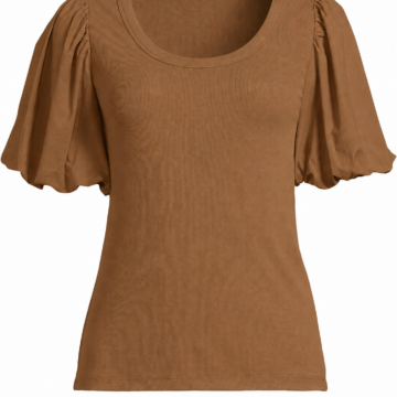 Women's Casual Solid Color Crew Neck Short Sleeve Top