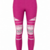 Magenta Geometric Print Leggings