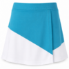 Teal and White Color-Block Skort